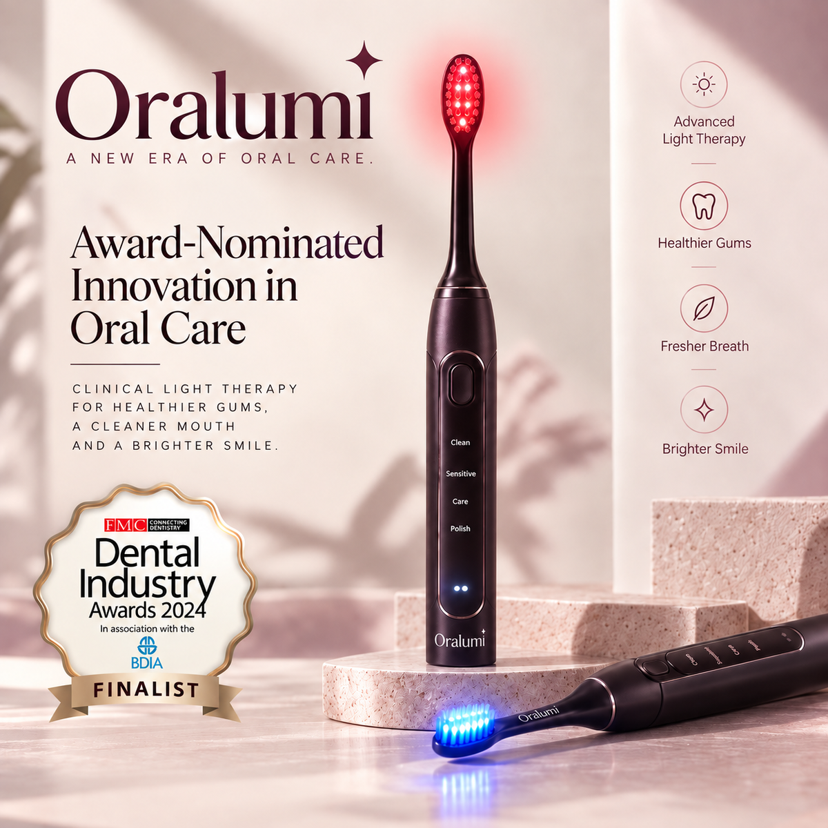 Oralumi Red + Blue Light Toothbrush